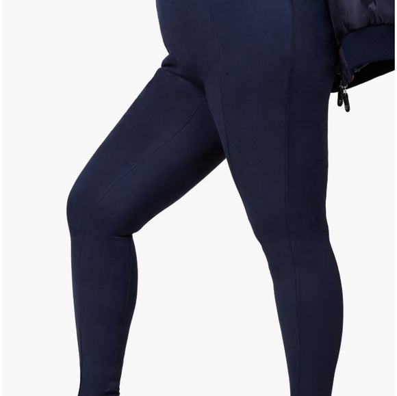 High Waist Faux Suede Leggings - Picture 5 of 9